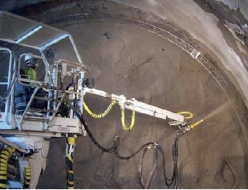 Fortificación de taludes y minería