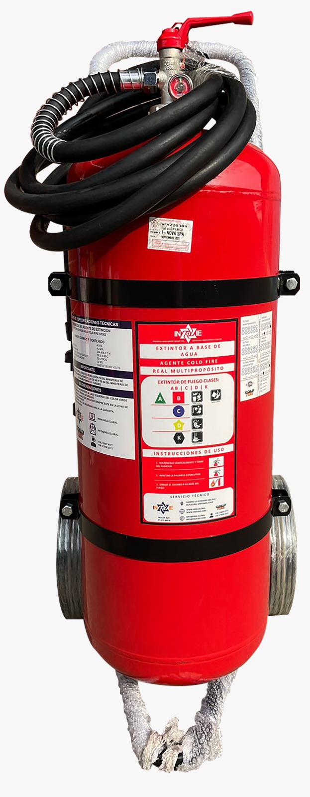 EXTINTOR PROFESIONAL EXPLORA COOPER DE 50L PARA FUEGO ABCDK, DS44
